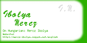ibolya mercz business card
